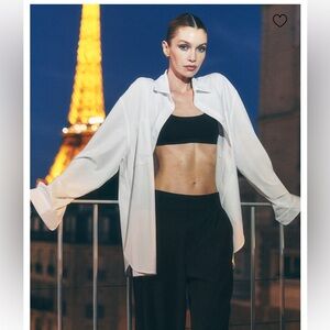 ALO Yoga Cotton Real Deal Button Up Long Sleeve NWT SOLD OUT